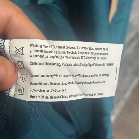 NWT EKOUAER Teal Spaghetti Strap Tank Top Size XL - Picture 13 of 15